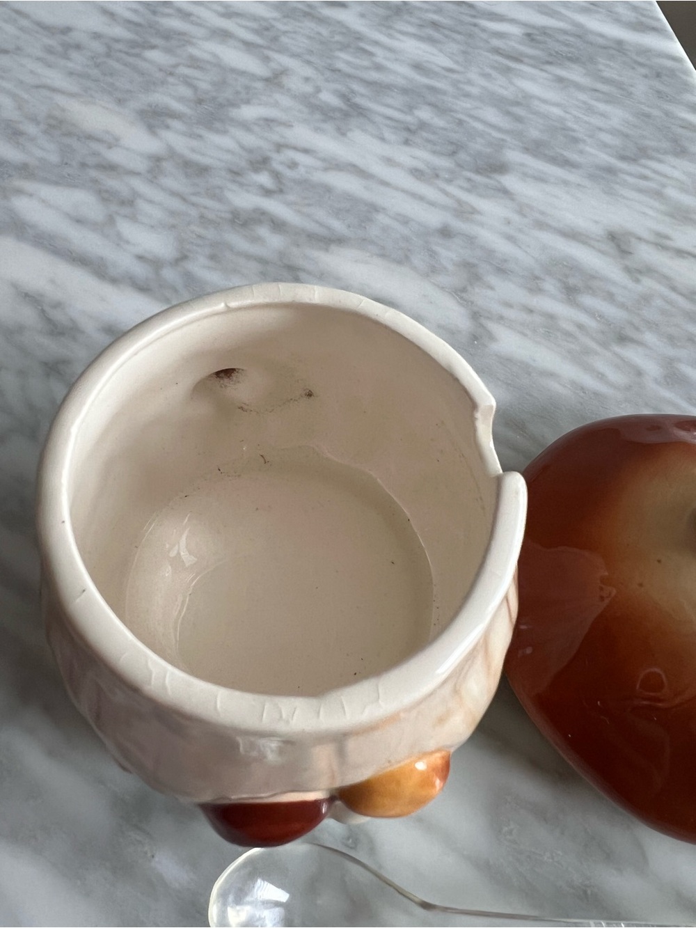 Lefton Ceramic Mushroom Jar - Brown and Cream Home Art - Picture 4 of 6